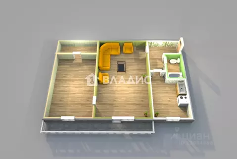 2-к кв. Иркутская область, Ангарск 10-й мкр, 99 (41.7 м)