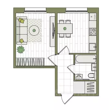1-к кв. Кировская область, Киров ул. Чистопрудненская, 13А (32.9 м)