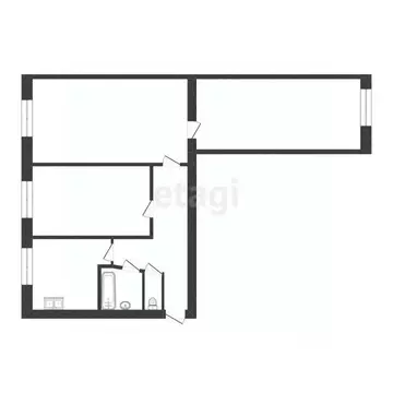 3-к кв. Белгородская область, Белгород ул. Апанасенко, 53А (57.6 м)