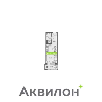 Квартира-студия: Архангельск, Ломоносовский округ (23.42 м)