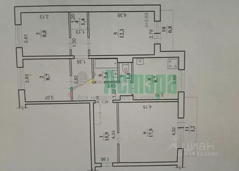 4-к кв. Забайкальский край, Чита ул. Шилова, 89 (77.1 м)