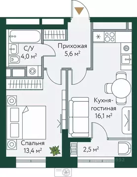 1-к кв. Волгоградская область, Волгоград Новосибирская ул., 74с1 ...