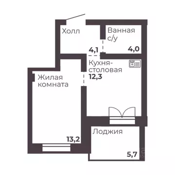 1-к кв. Челябинская область, Челябинск просп. Ленина, 1 (33.8 м)