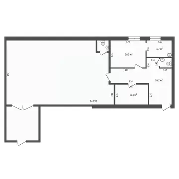 Помещение свободного назначения в Тюменская область, Тюмень ул. ...