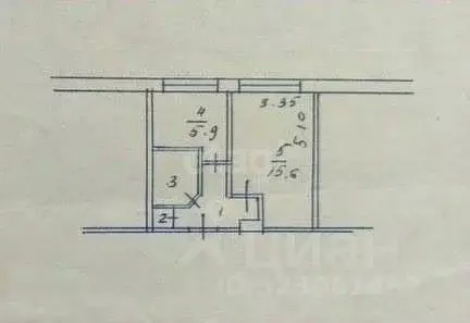 1-к кв. Новосибирская область, Бердск Лунная ул., 4 (28.8 м)