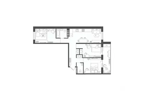 3-к кв. Волгоградская область, Волгоград ул. Глазкова, 16 (73.2 м)