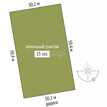 Участок в Миасский городской округ, село Черновское, Боровая улица (15 ...