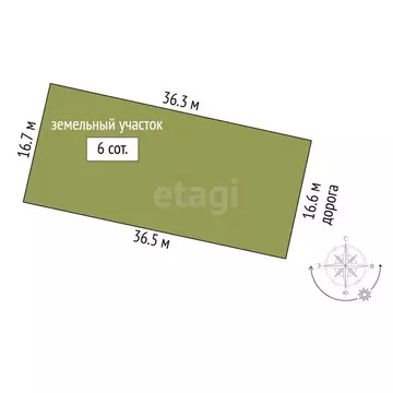 Участок в Абрикосовка, Сосновая улица (6 м)