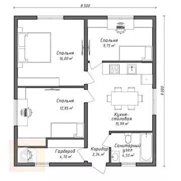 Дом в Севастополь Скиф садоводческое товарищество, 250 (110 м)
