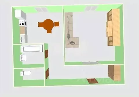 1-к кв. Сахалинская область, Южно-Сахалинск просп. Мира, 375А (40.0 м)