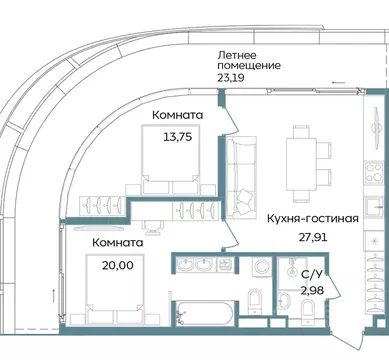 3-к кв. Крым, Саки ул. Морская (87.83 м)