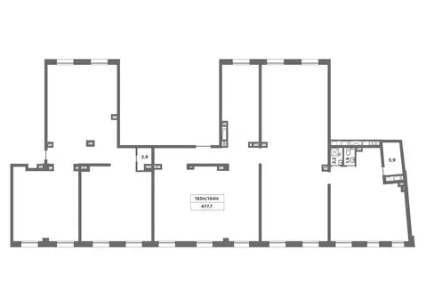 Помещение свободного назначения (477.7 м)