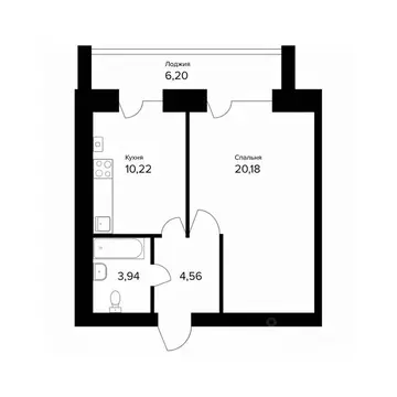 1-к кв. Ярославская область, Ярославль пос. Норское, Норские ...