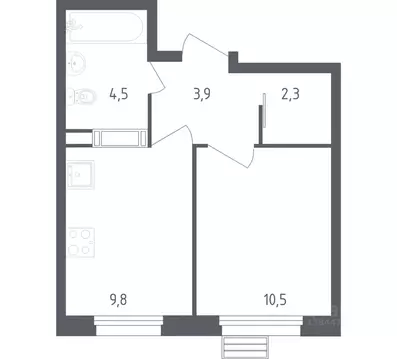 1-к кв. Москва Сосенское поселение, просп. Куприна, 30к2 (30.9 м)