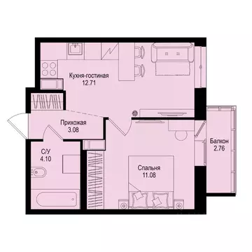 1-к кв. Ленинградская область, Всеволожский район, Заневское городское ...