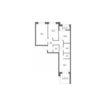 3-к кв. Ленинградская область, Ломоносовский район, Аннинское ...