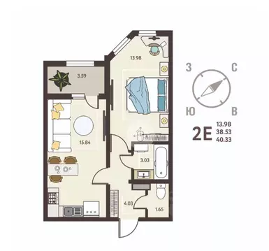 1-к кв. Липецкая область, Липецк Инстеп. Механизаторов жилой комплекс ...