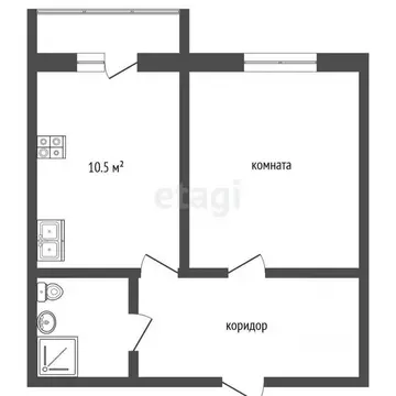 1-к кв. Костромская область, Кострома ул. Художников Шуваловых, 3 ...
