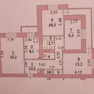 4-к кв. Липецкая область, Липецк просп. Победы, 114/1 (76.5 м)