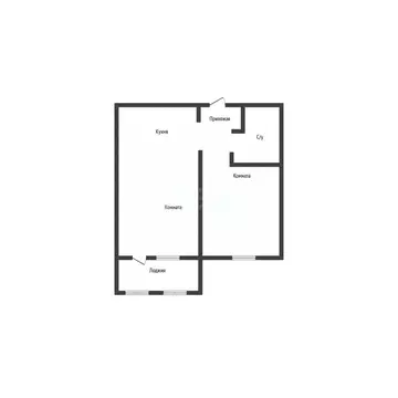 2-к кв. Алтайский край, Барнаул ул. Солнечная Поляна, 94к4 (37.2 м)