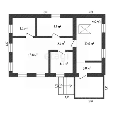 Дом в Амурская область, Благовещенск Вокзальная ул., 74 (55 м)