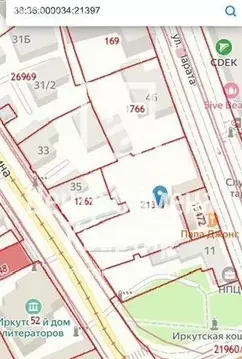 Участок в Иркутск, улица Марата (15 м)