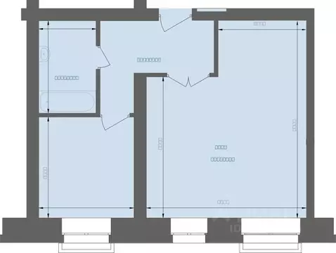 1-к кв. Хакасия, Абакан Скандия жилой комплекс (45.55 м)