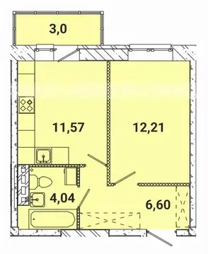 1-к кв. Иркутская область, Иркутский муниципальный округ, пос. ...