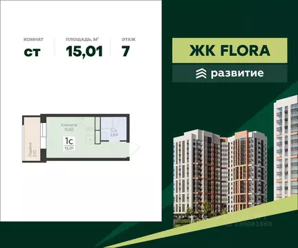 Студия Воронежская область, Воронеж ул. Ломоносова, 114Ю (15.01 м)