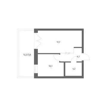 1-к кв. Ленинградская область, Ломоносовский район, Аннинское ...