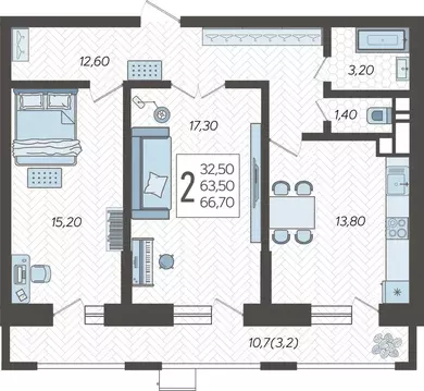 2-к кв. Краснодарский край, Краснодар 9-й километр мкр, ул. ...