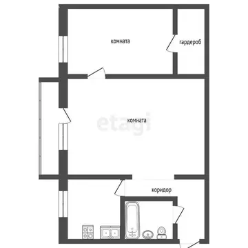 2-комнатная квартира: Миасс, Молодёжная улица, 2 (44.3 м)