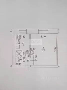 1-к кв. Татарстан, Зеленодольский район, Осиновское с/пос, с. Осиново ...