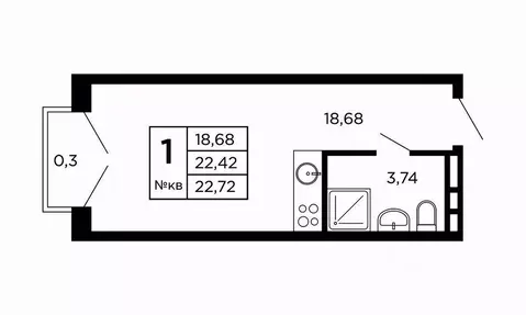 Студия Смоленская область, Смоленск проезд Маршала Конева, 32 (22.75 ...