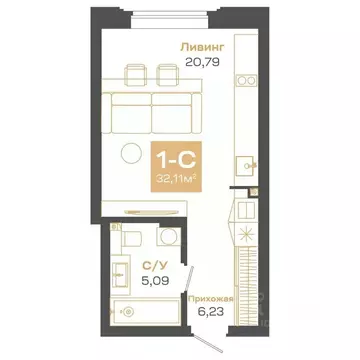 1-к кв. Новосибирская область, Новосибирск Академгородок мкр, ул. Мусы ...