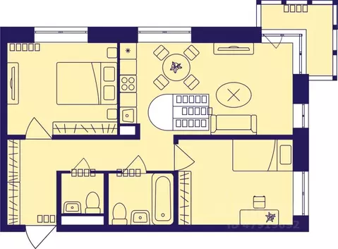 3-к кв. Московская область, Балашиха Железнодорожный мкр, Центр-2 мкр, ...