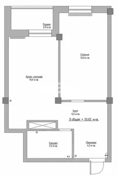 1-к кв. Липецкая область, Липецк ул. Ленина, 29 (37.0 м)