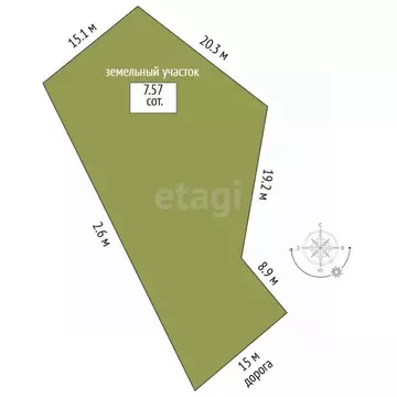 Участок в Саха (Якутия), Якутск Покровское шоссе, 8-й км (757.0 сот.)