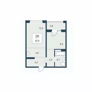 2-к кв. Новосибирская область, Новосибирск Цветной бульвар жилой ...