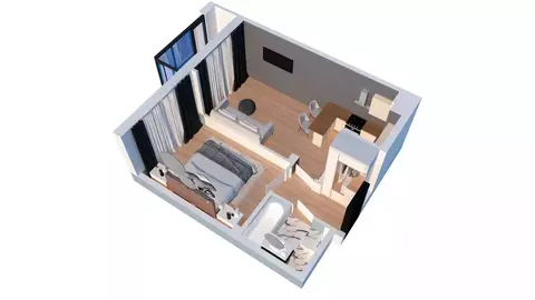 1-к кв. Ростовская область, Батайск ул. Ушинского, 29к1 (38.88 м)