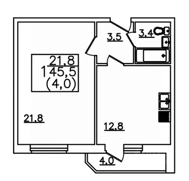 1-к кв. Ставропольский край, Пятигорск Бештау мкр, Алые Паруса жилой ...