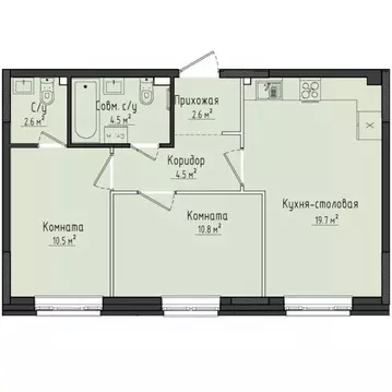 2-к кв. Удмуртия, Завьяловский район, с. Первомайский Город ...