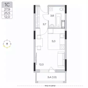 Студия Московская область, Мытищи городской округ, д. Пирогово ул. ...