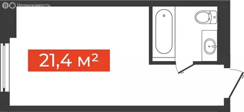 1-комнатная квартира: Новосибирск, Большевистская улица, 14 (21.4 м)