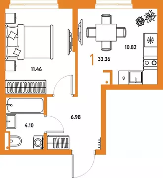 1-к кв. Московская область, Мытищи Страна.Парковая жилой комплекс ...
