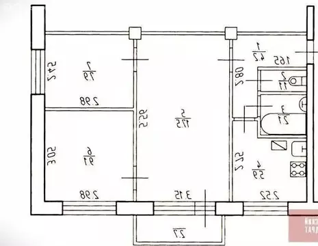 3-комнатная квартира: Иркутск, Байкальская улица, 231 (50 м)