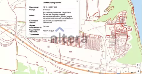 Участок в Татарстан, Верхнеуслонский район, Вахитовское с/пос, д. ...