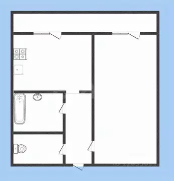 1-к кв. Костромская область, Нерехта Пролетарская ул., 45 (33.4 м)