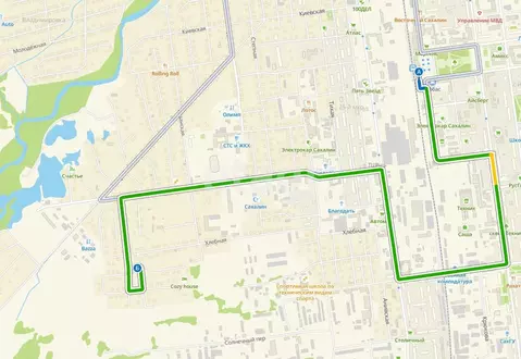 Участок в Сахалинская область, Южно-Сахалинск Хлебная ул. (6.89 сот.)