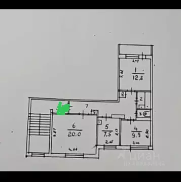 3-к кв. Ленинградская область, Подпорожский район, Никольское ...